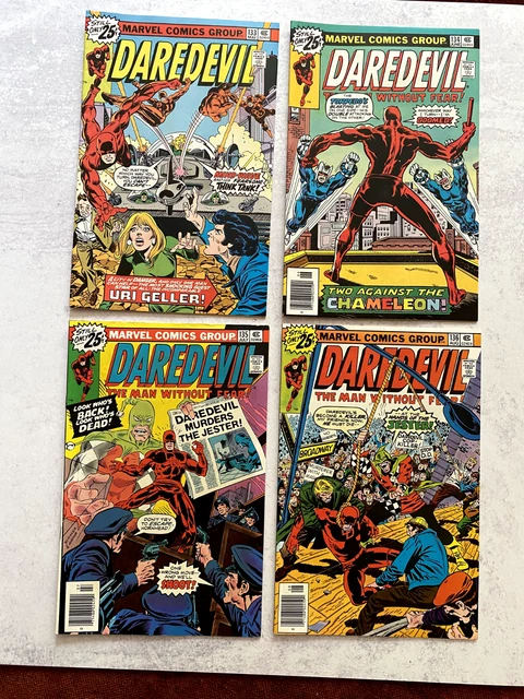 DAREDEVIL LOT #133-#137 Bronze Age Marvel Comics Great Condition