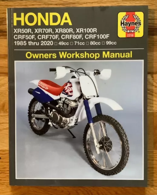 Haynes Repair Manual #2218 - Honda XR50R,XR70R,XR80R,XR100R & more 1985-2020