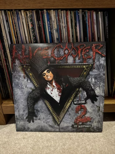 ALICE COOPER : Welcome 2 My Nightmare Double Blood Red 180g LP/Vinyl +poster+MP3