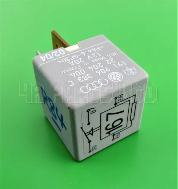 Audi VW Seat Skoda Fuel Pump Relay 191906383C 22204004 (No.167) 4-Pin