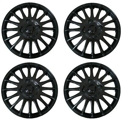 Gloss Black 13 Inch Wheel Trims  (Set of 4) 13" Hub Caps New, Hubcaps