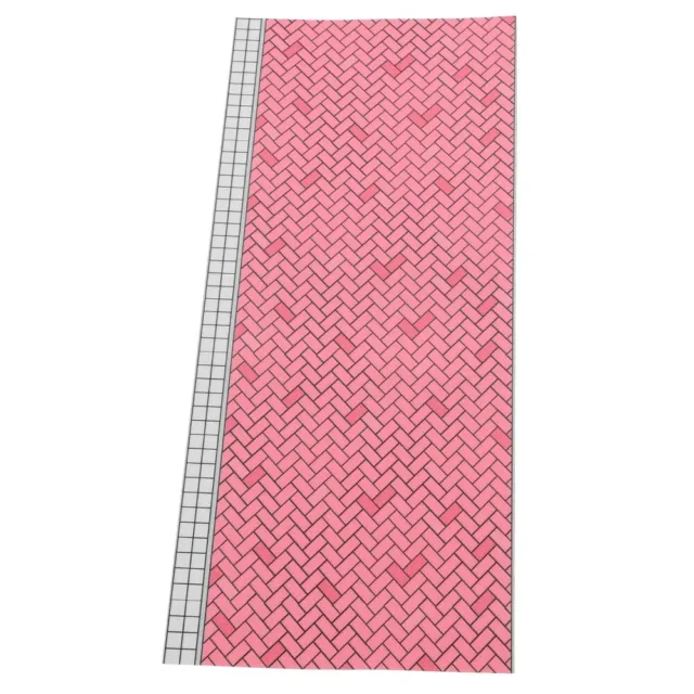 Miniature Pattern Floor Tiles Abs Dollhouse Carpet Flooring Paper