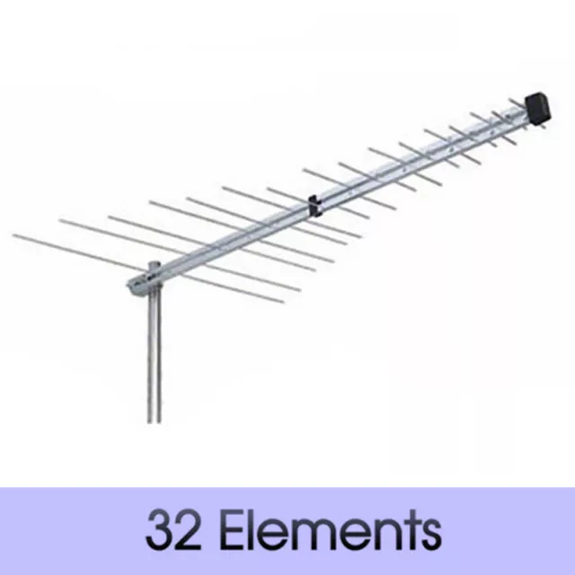 TV Antenna 32 Element Log Periodic Outdoor UHF VHF HDTV Digital Aerial AU Stock