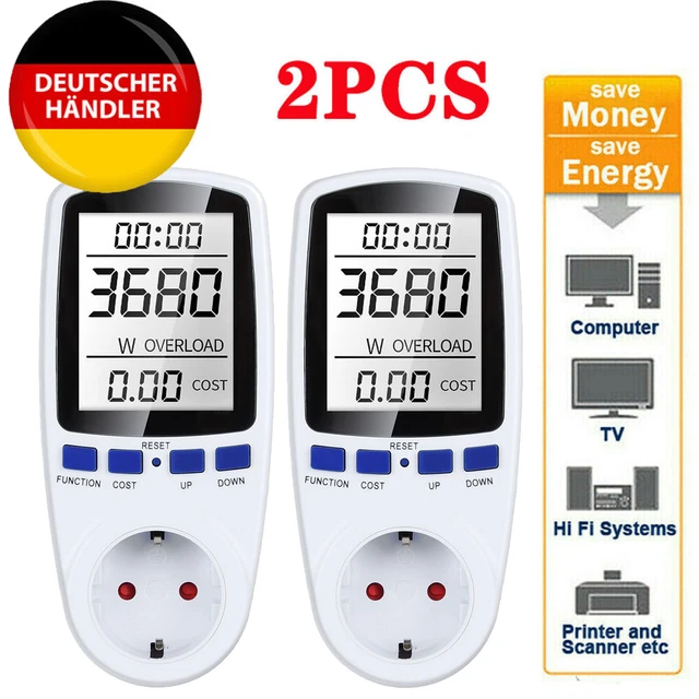 16A LED Wechsel Stromzähler Kwh Zähler Steckdose Power Voltmeter