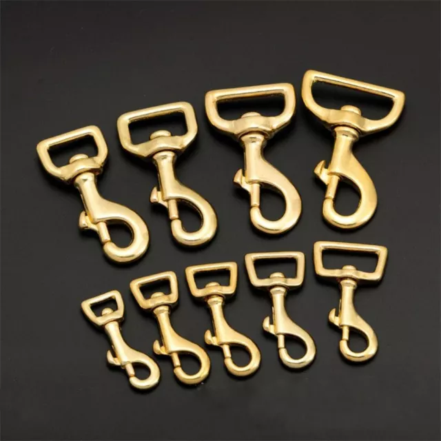 Leather Strap Belt Keychain Snap Hook Belt Keychain  Pet Traction Buckle