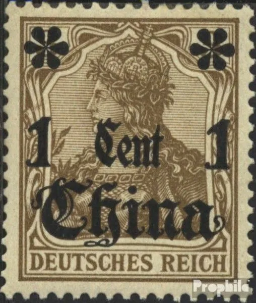 Dt. Post China 28 gestempelt 1905 Germania ohne WZ