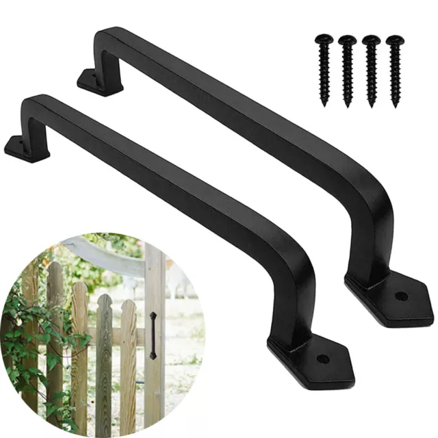 2Pcs Barn Door Pull Handle Heavy Duty Handle For Garage Shed Wooden Garden Gate