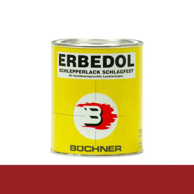 Büchner Erbedol RAL 3000 feuerrot Lack Farbe Kunstharzlack 750 ml