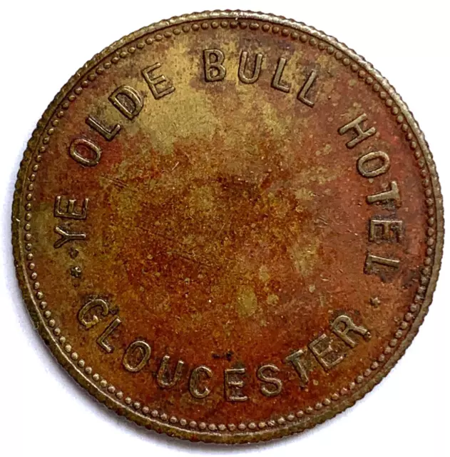 Gloucester,  Olde Bull Hotel 2-1/2d pub token