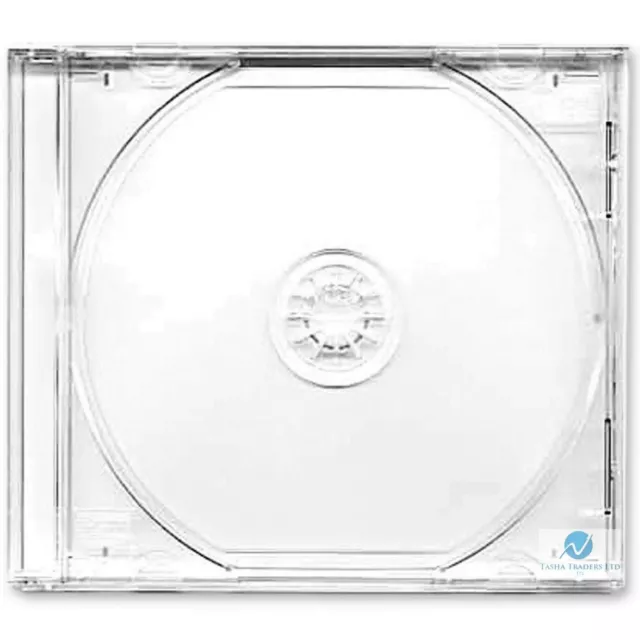 10 Single CD Maxi Jewel Case 10.4mm Spine Standard High Quality Clear Tray New