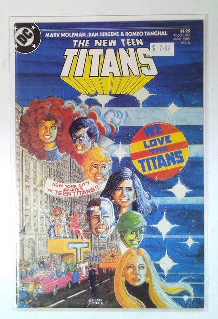 The New Teen Titans #6 DC Comics (1985) VF/NM 2nd Series 1st Print Comic Book