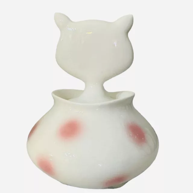 Vintage Holt Howard Pixieware Cat Jam Jelly Anthropomorphic Condiment Jar Japan 2