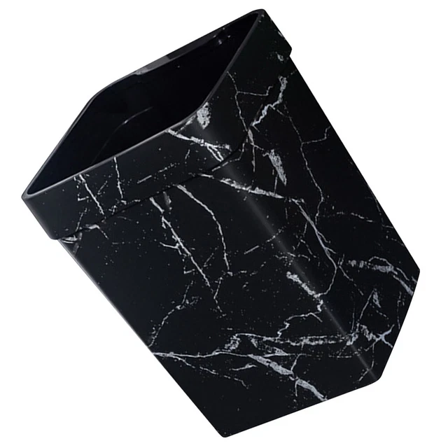 Contenitore di plastica bidone della spazzatura marmo grani di legno