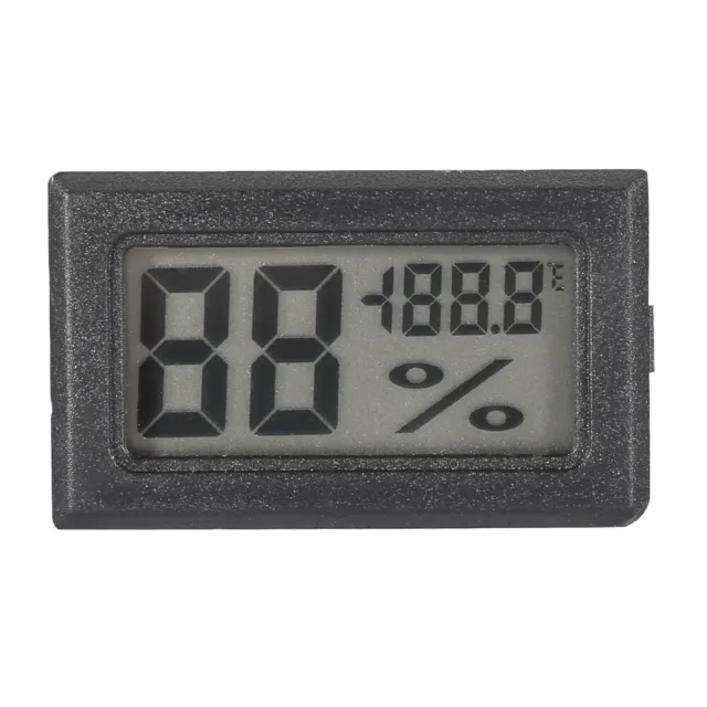 (Black)Digital Hygrometer Easy To Carry Saving Space Humidity Compact Design