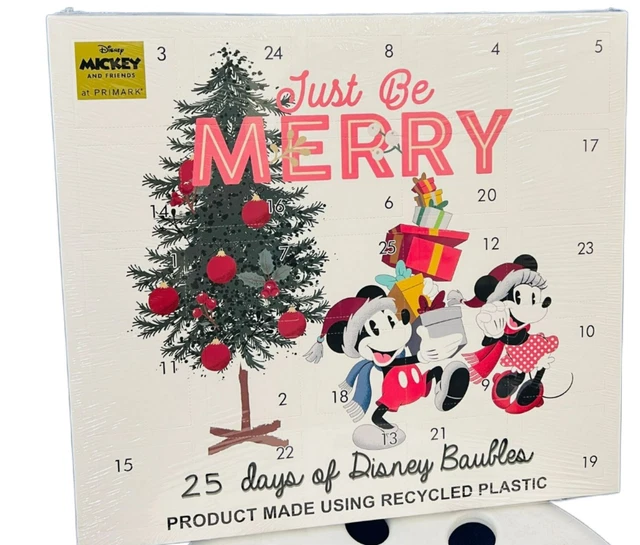 DISNEY ADVENT CALENDAR Mickey Mouse 25 Days Of Limited Edition Bauble