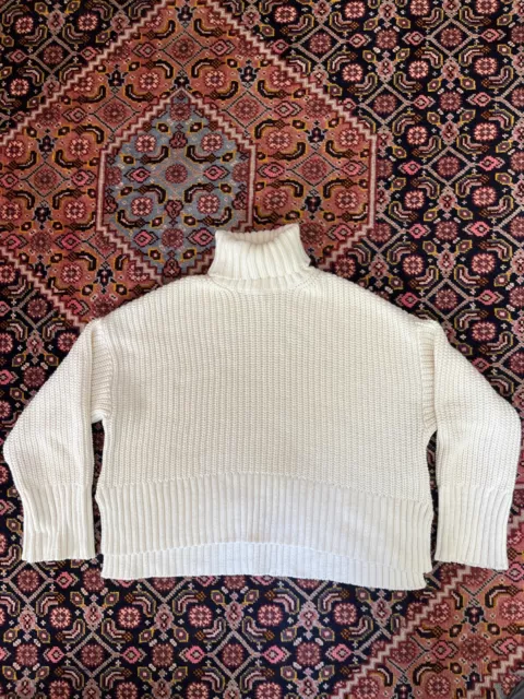 Madewell White Knit Sweater Size Small EUC