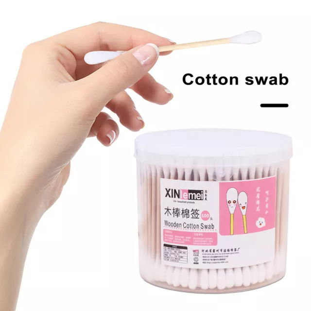 Comfortable Grip Cotton Swabs Double-head Multi-functional Disposable