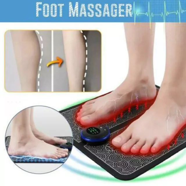 Electric Foot Massager, EMS Feet Massage Machine, Circulation Booster Feet Mat