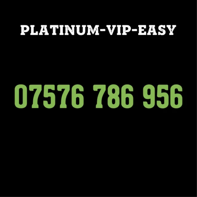 ⭐ Gold Easy Vip Memorable Mobile Phone Number Diamond Platinum Sim Card 786