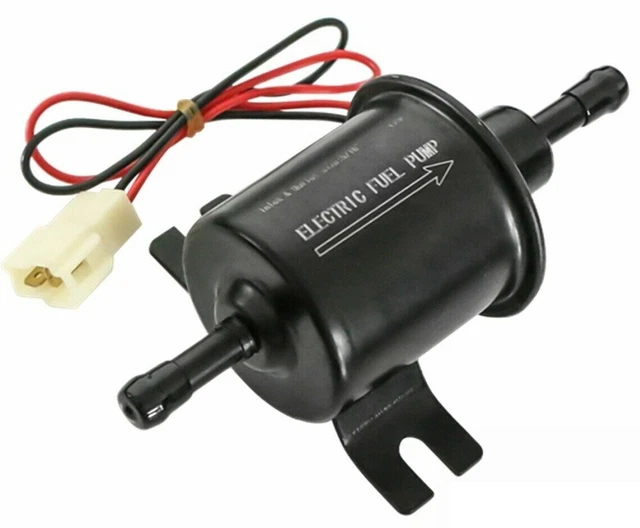 Inline Fuel Pump 12V electric UNIVERSAL Deere lawn mowers Kohler gas diesel NEW