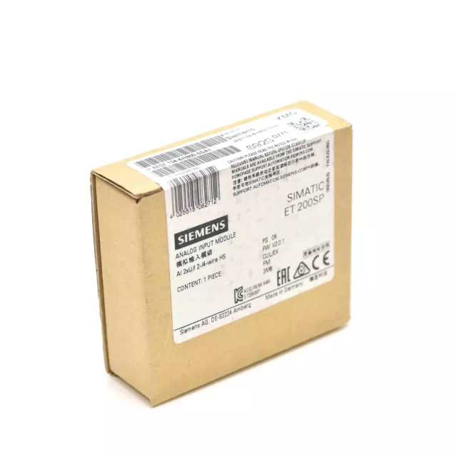 Siemens SIMATIC ET 200SP AI 6ES7134-6HB00-0DA1 6ES7 134-6HB00-0DA1 -new-