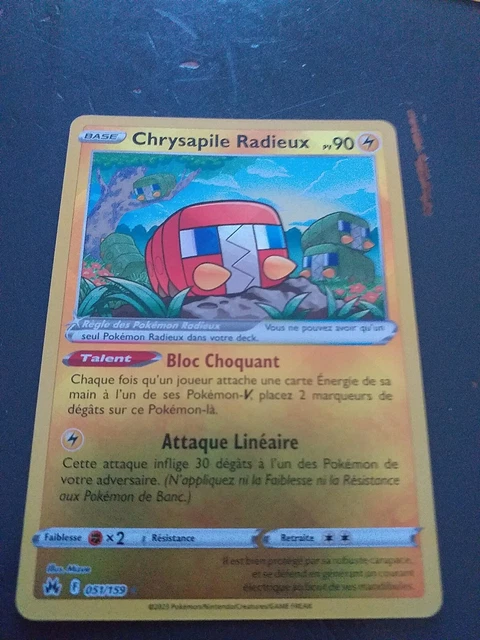Carte Pokémon CHRYSAPILE RADIEUX 051/159 - EB12.5 Zénith Suprême - NEUF FR