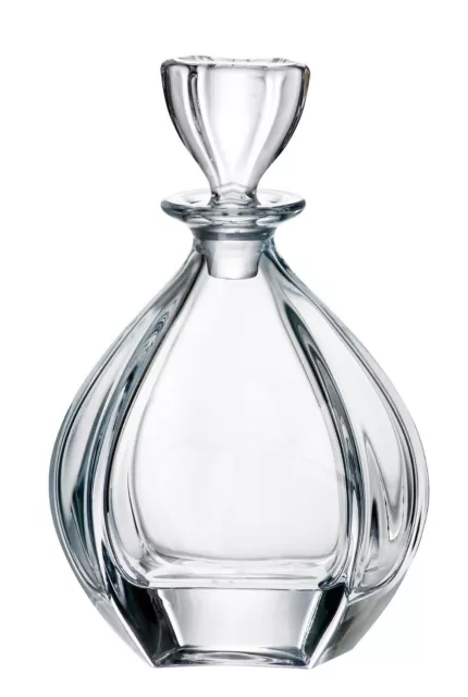 Decanter Whiskey Cognac Vodka Wine 22oz 650ml Carafe Czech Bohemia Crystal, Gift