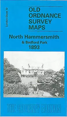 North Hammersmith and Bedford Park 1893: London Sheet 072.2 by Alan Godfrey..NEW