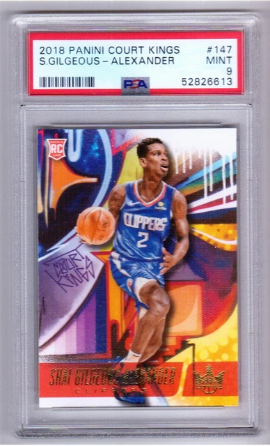 thumbnail image 2 of 2018 Panini Hoops Shai Gilgeous-Alexander Rookie Card #262 - PSA 10 Gem Mint 2 of 10