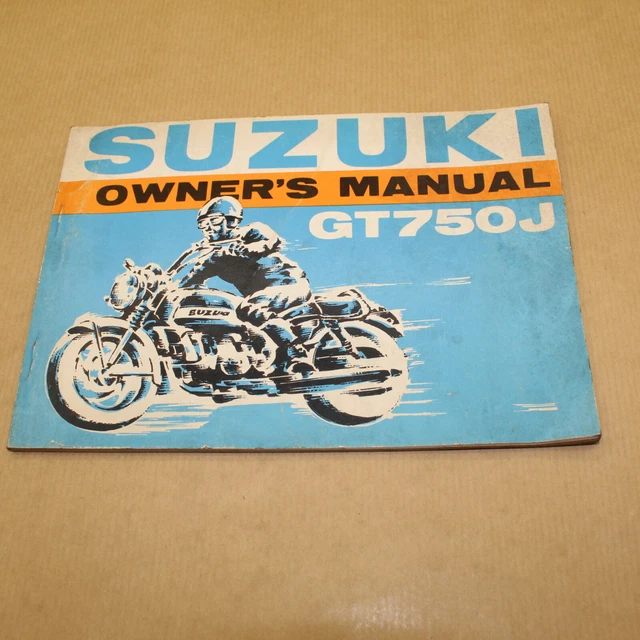Manuel Technique D'entretien Et D'utilisation Suzuki Gt 750 J 1972 - En Anglais