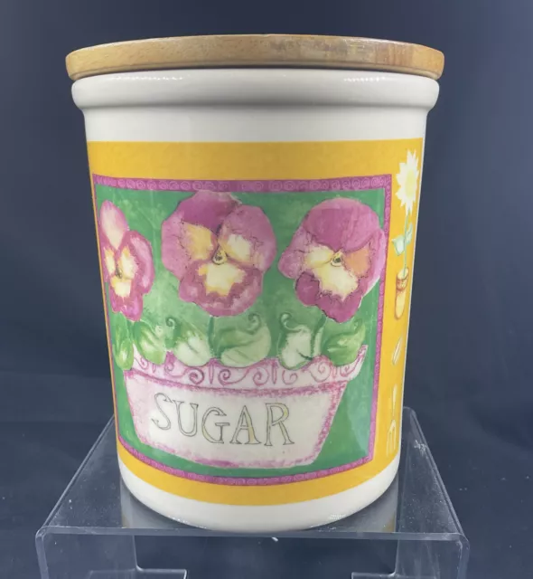 Vintage Pottery TG Green Cloverleaf Sugar Container Pot Canister Storage Jar Lid