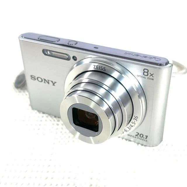 SONY CYBER-SHOT DSC-W830 Digital Camera - Silver 20.1MP 32x F3.3 From ...
