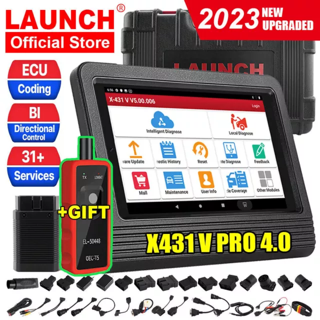 2024 LAUNCH X431 V V4.0 OBD2 Bidirectional Diagnostic Scanner Tool KEY Coding