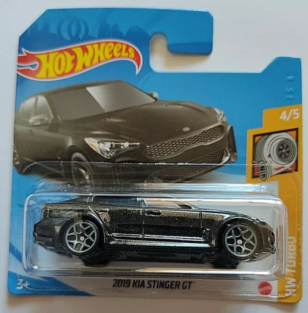 2019 KIA STINGER GT Negro HOT WHEELS 2021 HW TURBO 4/5 gtc00-m521 MATTEL Nuevo