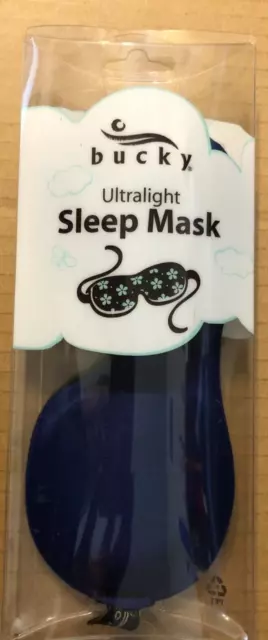 Máscara para ojos ultraligera de viaje y sueño azul marino talla única