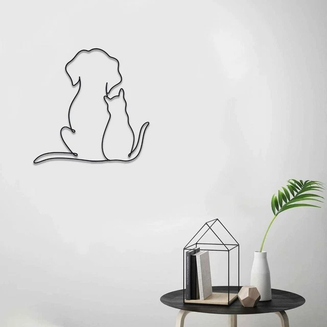 Ferro cane-ferro-ciondolo-decorazione parete camera