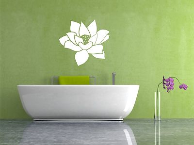 Avoria Adesivo Murale Fiore di Loto Adesivo da Parete Adesivo Lotus Fiori Fiore Mandala 