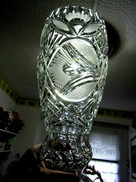 XL Bleikristall Pokal Handarbeit Vollschliff - Kristall als Vase ? 2,2 kg schwer