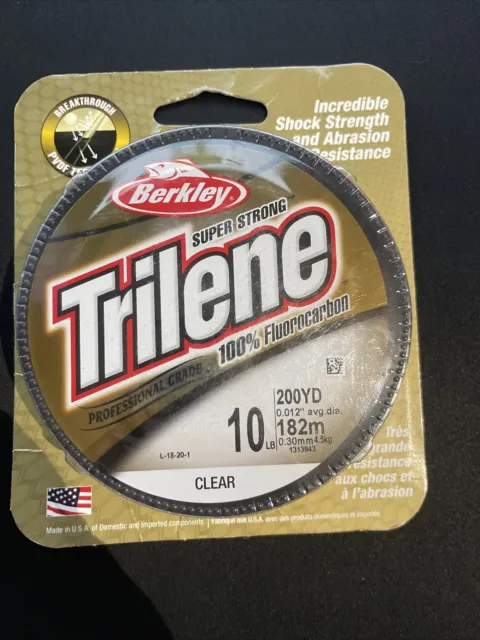 Berkley Trilene 100% Fluorocarbon Professional Grade 200 Yards Fishing Line 10lb