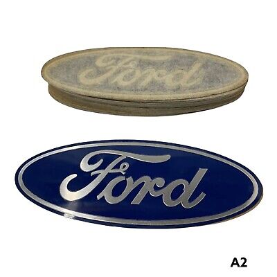 NOS Ford Decal Alum Stick On Oval, Old School! 7”