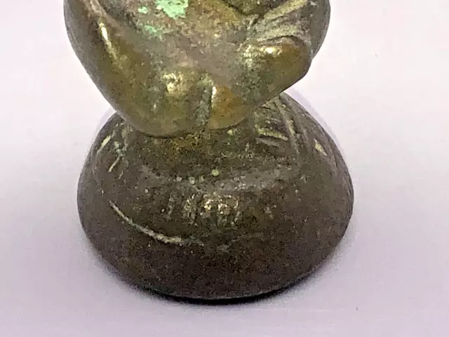 Figur Ente? Hahn?  wahrscheinlich Hintha Bronze Opium Gewicht 4,5 cm. H. massiv 3