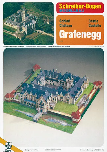 Kartonmodell Schloss Grafenegg 1:250 Schreiber Bogen