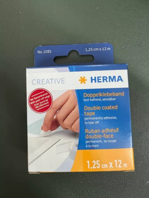 Herma Double Coated Tape No. 1081 1.25cm x12m