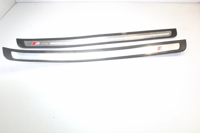 Plaque Seuil Avant Gauche SLINE Pour Audi Q5 8R - Occasion Avec Traces - 8R0853373C