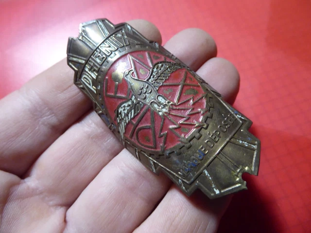 Plaque de velo cycles PHENIX - Old Bike Head Badge