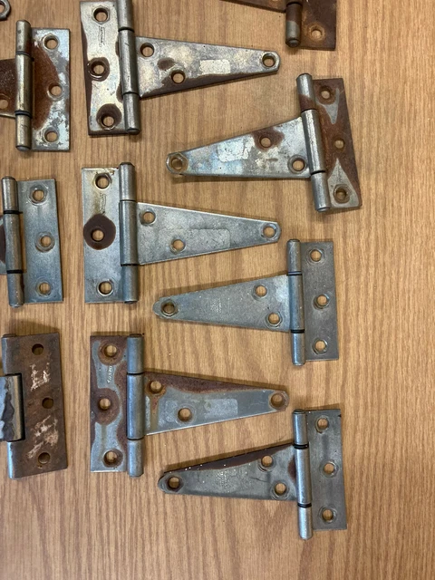 Huge Lot Of Vintage Stanley/ National/ Misc. Barn Door Hinges, Latch, Hardware 3