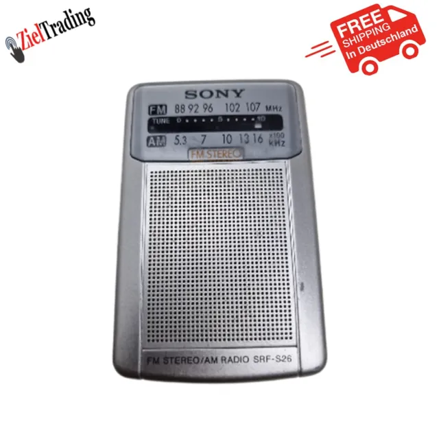 Sony SRF-S26 AM / FM Stereo Pocket Radio 2