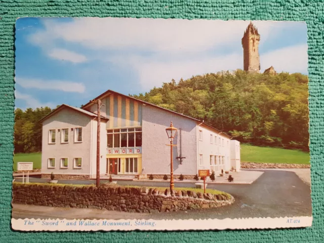 Stirling Stirlingshire Scotland  Sword & Wallace Monument  Valentines  At.974