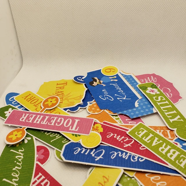 Lote de 30 libros de recortes de papel temático de vacaciones efímeros perforados