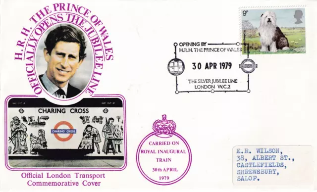 1979 Royal Opening of the Jubilee Underground Line carried cover London postmark